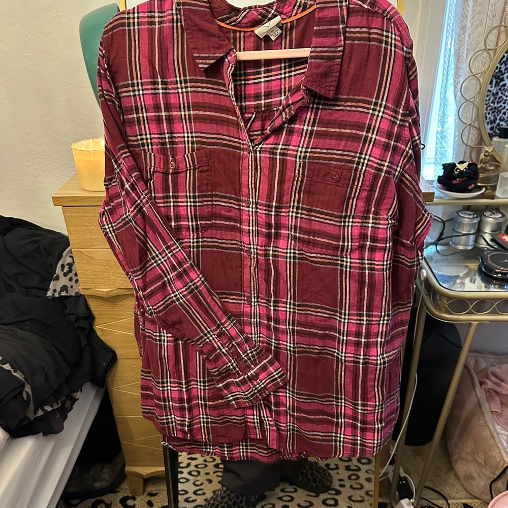 Plus size flannel